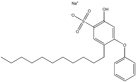 5-Hydroxy-2-undecyl[oxybisbenzene]-4-sulfonic acid sodium salt Struktur