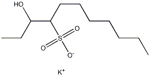 3-Hydroxyundecane-4-sulfonic acid potassium salt Struktur