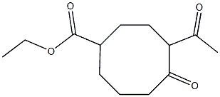 4-Acetyl-5-oxocyclooctanecarboxylic acid ethyl ester Struktur