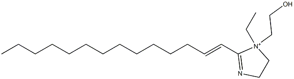 1-Ethyl-1-(2-hydroxyethyl)-2-(1-tetradecenyl)-2-imidazoline-1-ium Struktur