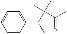 [R,(+)]-3,3-Dimethyl-4-phenyl-2-pentanone Struktur