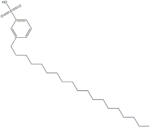 3-Nonadecylbenzenesulfonic acid Struktur