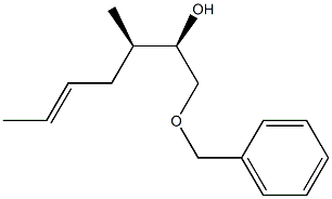 (2R,3R,5E)-1-(Benzyloxy)-3-methyl-5-hepten-2-ol Struktur