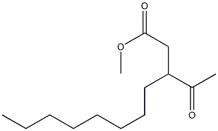 3-Acetylundecylic acid methyl ester Struktur