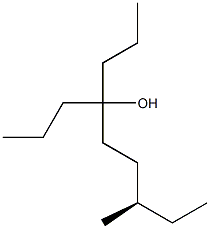 [R,(-)]-7-Methyl-4-propylnonane-4-ol Struktur