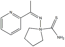 N,N-(Tetramethylene)-1-[1-(2-pyridyl)ethylidene]thiosemicarbazide Struktur