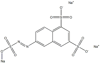 6-(Sodiooxysulfonylazo)-1,3-naphthalenedisulfonic acid disodium salt Struktur