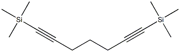 (1,6-Heptadiyne-1,7-diyl)bis(trimethylsilane) Struktur