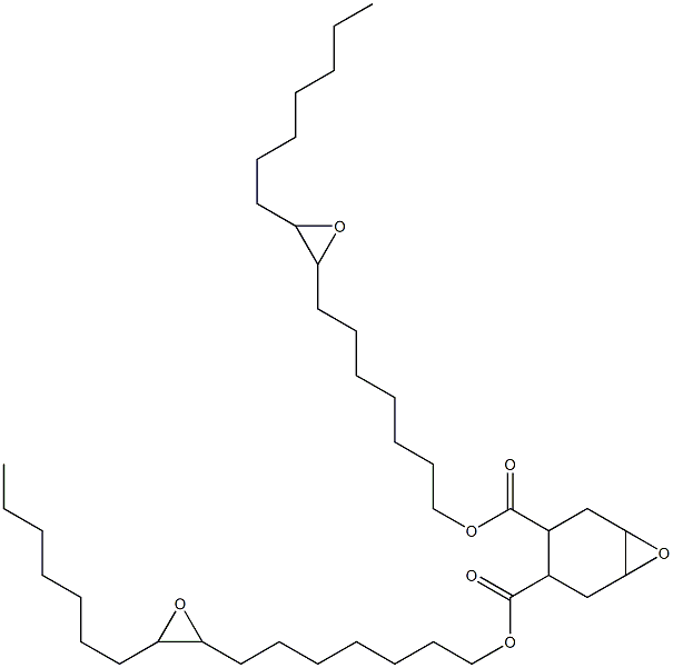 7-Oxabicyclo[4.1.0]heptane-3,4-dicarboxylic acid bis(8,9-epoxyhexadecan-1-yl) ester Struktur