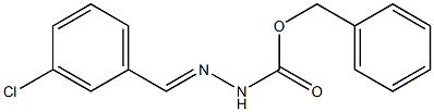 3-Chlorobenzaldehyde benzyloxycarbonyl hydrazone Struktur