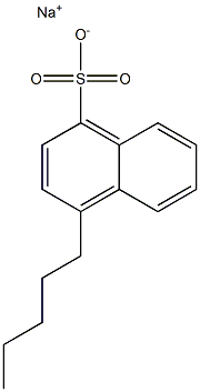 4-Pentyl-1-naphthalenesulfonic acid sodium salt Struktur