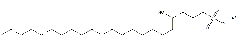 5-Hydroxytricosane-2-sulfonic acid potassium salt Struktur