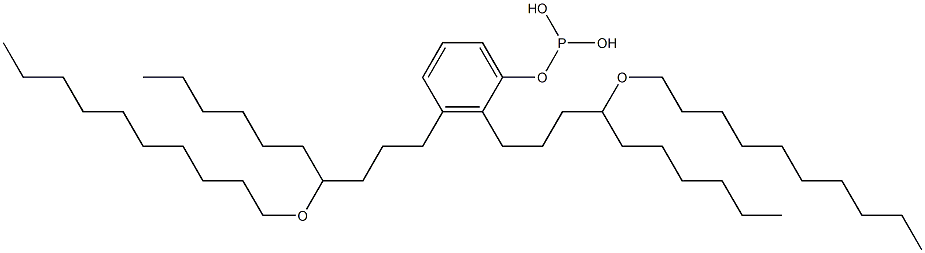 Phosphorous acid bis[4-(decyloxy)decyl]phenyl ester Struktur