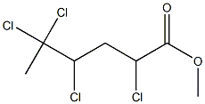 2,4,5,5-Tetrachlorohexanoic acid methyl ester Struktur