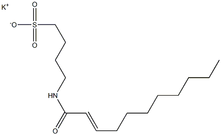 4-(2-Undecenoylamino)-1-butanesulfonic acid potassium salt Struktur