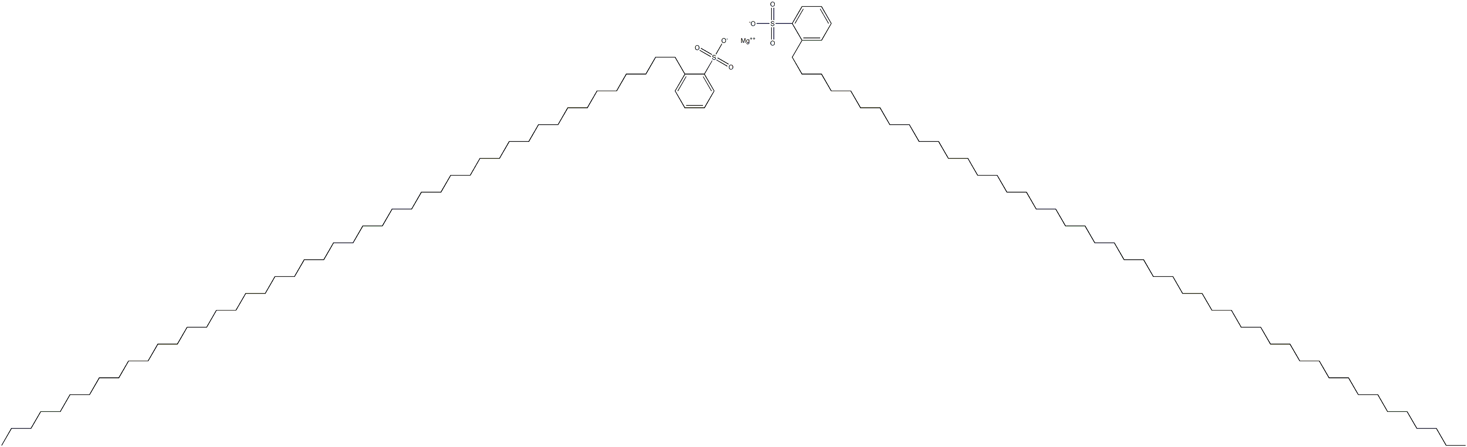 Bis[2-(heptatetracontan-1-yl)benzenesulfonic acid]magnesium salt Struktur