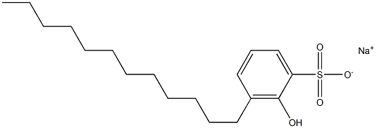 2-Hydroxy-3-dodecylbenzenesulfonic acid sodium salt Struktur