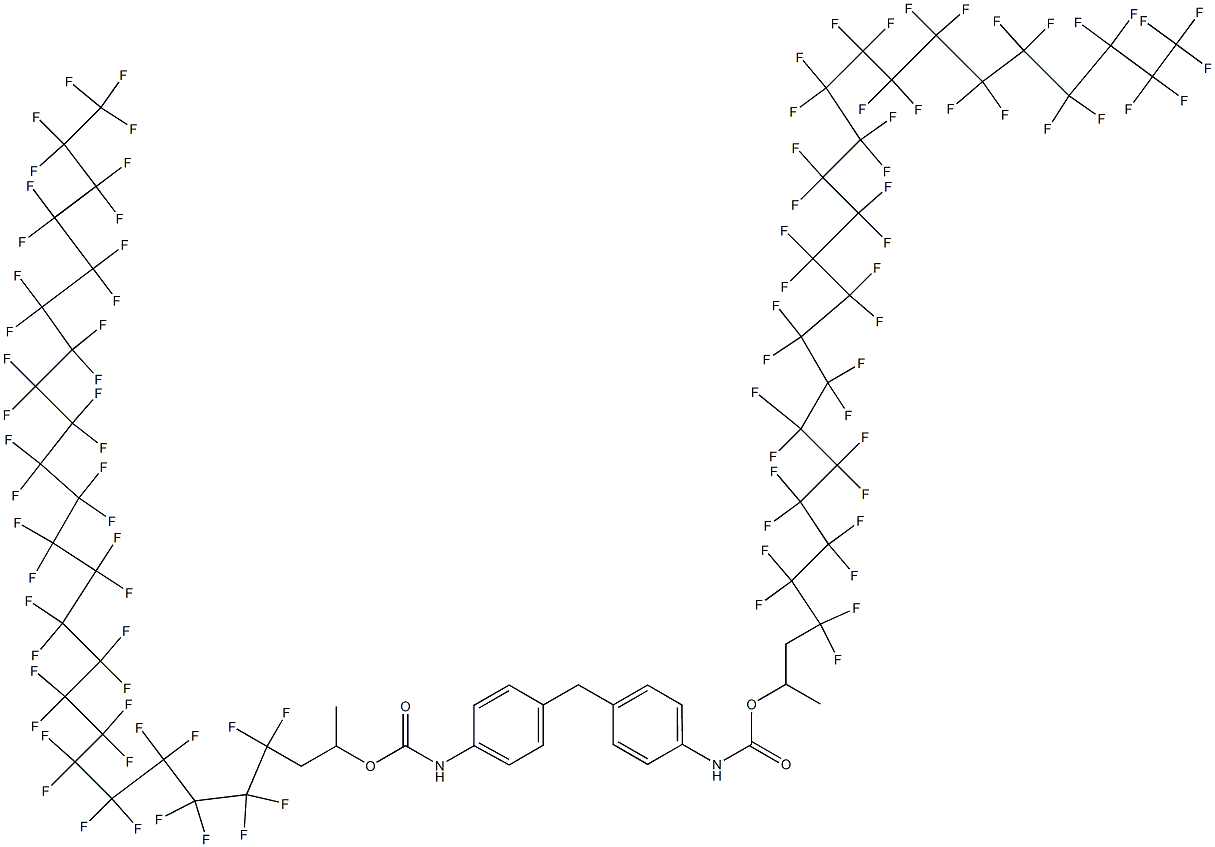 4,4'-Methylenebis[N-[1-methyl-2-(heptatetracontafluorotricosyl)ethyl]oxycarbonylaniline] Struktur