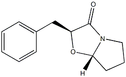 (2S,7aS)-2-Benzyl-5,6,7,7a-tetrahydropyrrolo[2,1-b]oxazol-3(2H)-one Struktur