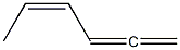 (Z)-1,2,4-Hexatriene Struktur