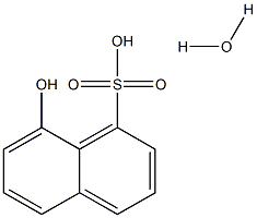 8-Hydroxynaphthalene-1-sulfonic acid monohydrate Struktur