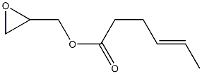 4-Hexenoic acid (oxiran-2-yl)methyl ester Struktur