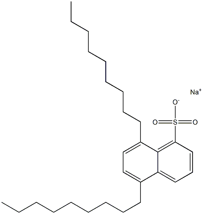 5,8-Dinonyl-1-naphthalenesulfonic acid sodium salt Struktur