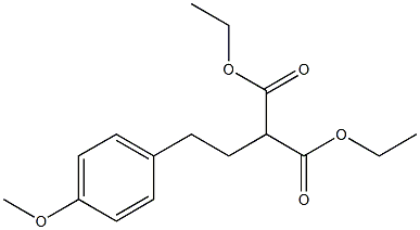 2-[2-(p-Methoxyphenyl)ethyl]malonic acid diethyl ester Struktur