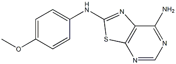 N-(4-Methoxyphenyl)thiazolo[5,4-d]pyrimidine-2,7-diamine Struktur