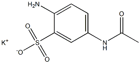 5-(Acetylamino)-2-aminobenzenesulfonic acid potassium salt Struktur