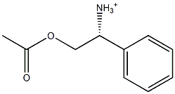 (1R)-2-(Acetyloxy)-1-phenylethanaminium Struktur