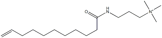 N,N,N-Trimethyl-3-[(1-oxo-10-undecenyl)amino]-1-propanaminium Struktur