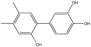 4',5'-Dimethyl-1,1'-biphenyl-2',3,4-triol Struktur