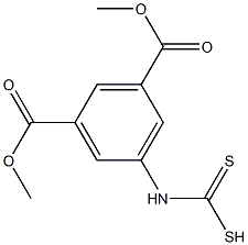 5-[(Dithiocarboxy)amino]-1,3-benzenedicarboxylic acid 1,3-dimethyl ester Struktur