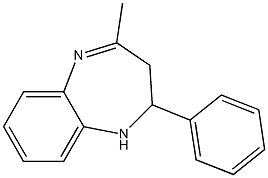 2,3-Dihydro-4-methyl-2-phenyl-1H-1,5-benzodiazepine Struktur