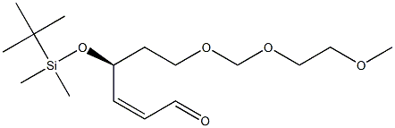 (2Z,4S)-4-(tert-Butyldimethylsiloxy)-6-[(2-methoxyethoxy)methoxy]-2-hexenal Struktur