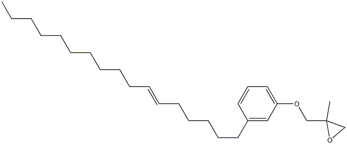 3-(6-Heptadecenyl)phenyl 2-methylglycidyl ether Struktur