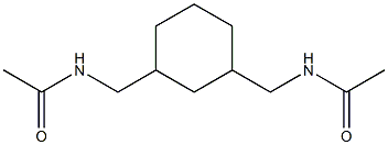 1,3-Bis(acetylaminomethyl)cyclohexane Struktur