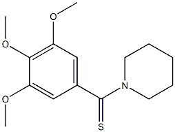 1-(3,4,5-Trimethoxythiobenzoyl)piperidine Struktur