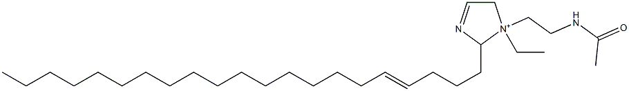 1-[2-(Acetylamino)ethyl]-1-ethyl-2-(4-henicosenyl)-3-imidazoline-1-ium Struktur