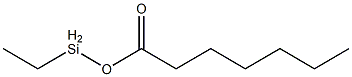 Heptanoic acid ethylsilyl ester Struktur