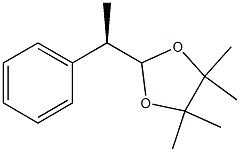 2-[(1R)-1-Phenylethyl]-4,4,5,5-tetramethyl-1,3-dioxolane Struktur