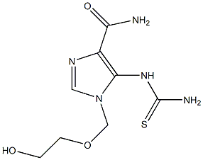 1-[(2-Hydroxyethoxy)methyl]-5-thioureido-1H-imidazole-4-carboxamide Struktur