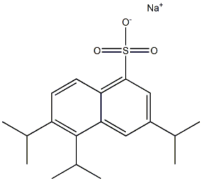 3,5,6-Triisopropyl-1-naphthalenesulfonic acid sodium salt Struktur