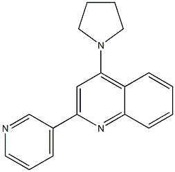 4-(1-Pyrrolidinyl)-2-(3-pyridinyl)quinoline Struktur