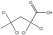 2,2,4,4-Tetrachlorovaleric acid Struktur