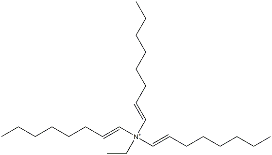 N-Ethyl-N,N,N-tri(1-octenyl)aminium Struktur