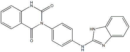 3-[4-[(1H-Benzimidazol-2-yl)amino]phenyl]quinazoline-2,4(1H,3H)-dione Struktur