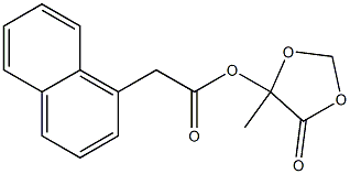 1-Naphthaleneacetic acid 5-methyl-4-oxo-1,3-dioxolan-5-yl ester Struktur