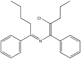 8-Chloro-5,7-diphenyl-6-aza-5,7-undecadiene Struktur